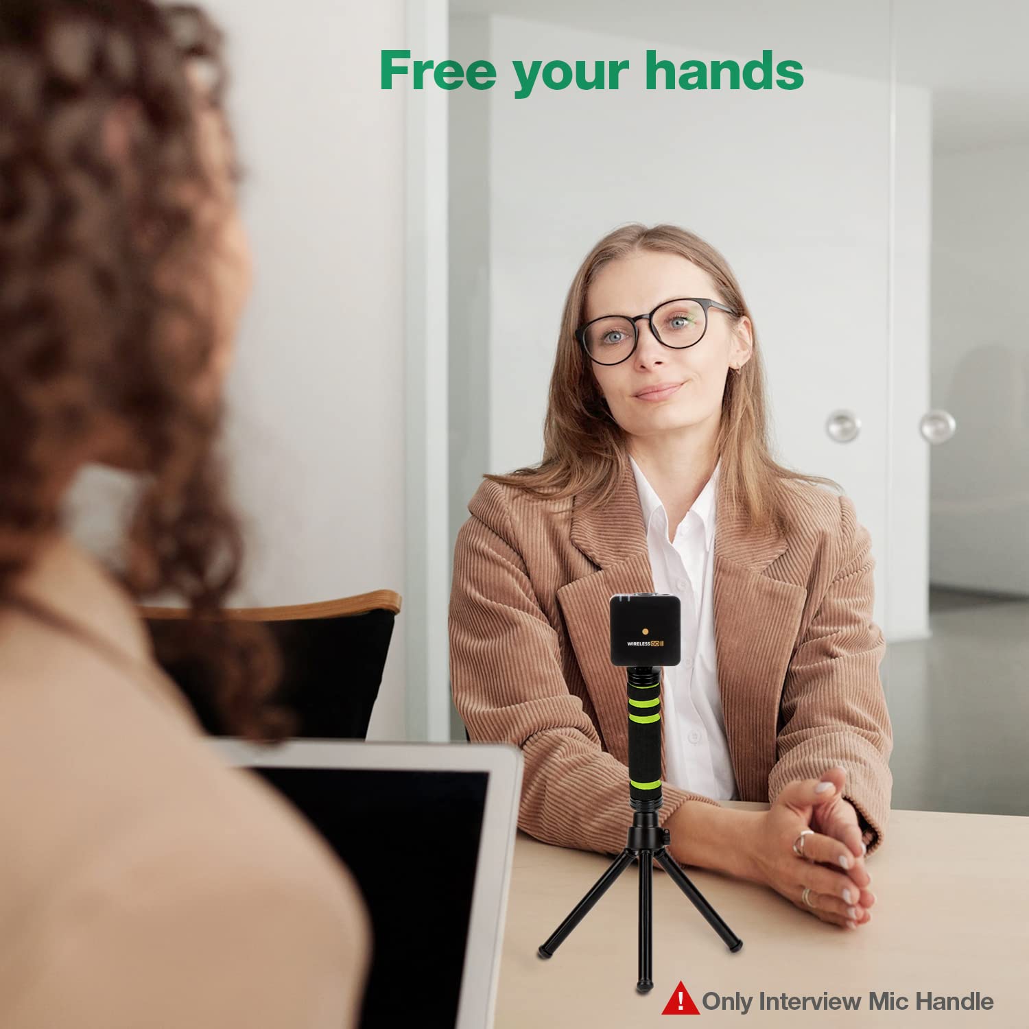 SUNMON Wireless Microphones RODE Wireless Go Handle, Wireless Go Handheld Adapter Compatible with RODE Wireless Go and Wireless